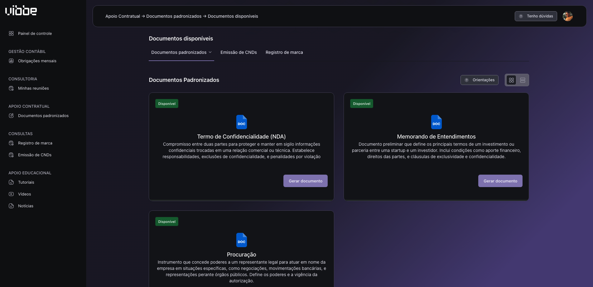 Módulo Contratual